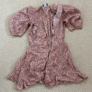 40% silk THE KOOPLES dress size 1 boho style